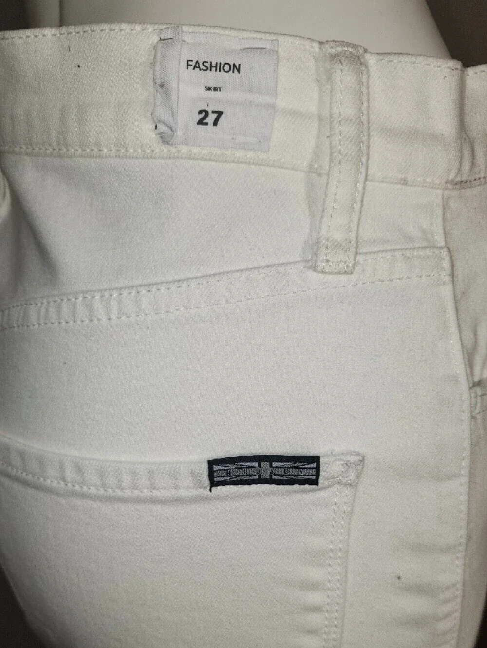 Hudson Jeans White Maxi Skirt with Front Slit